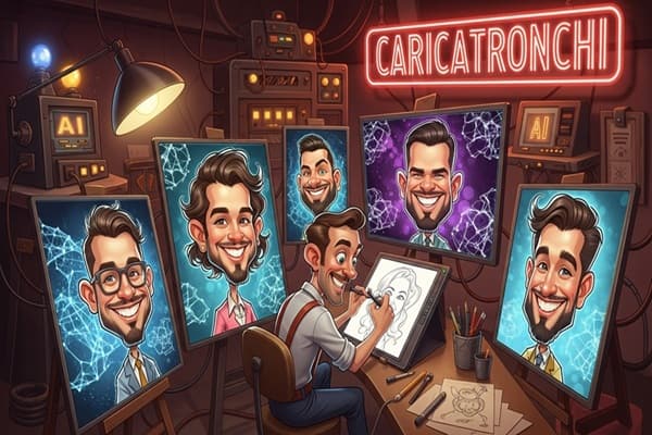 Caricatronchi: The Rise of Digital Caricature Art That’s Redefining Identity in the Age of AI